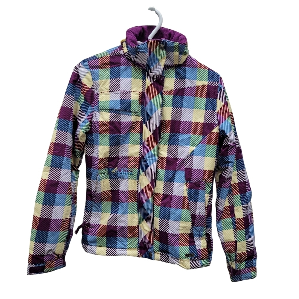 Purple & Blue Winter Ski Jacket Size: XS